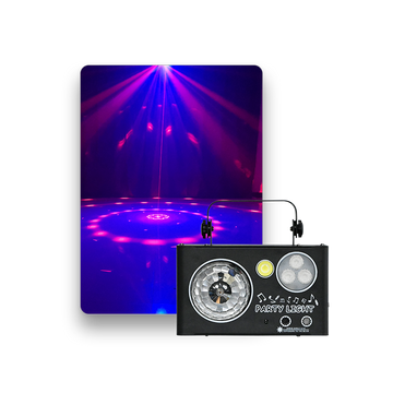 Disco DJ Lights Sound Activated Magic Ball Wash Laser Light 4 in 1 RGBW Mixed Lighting
