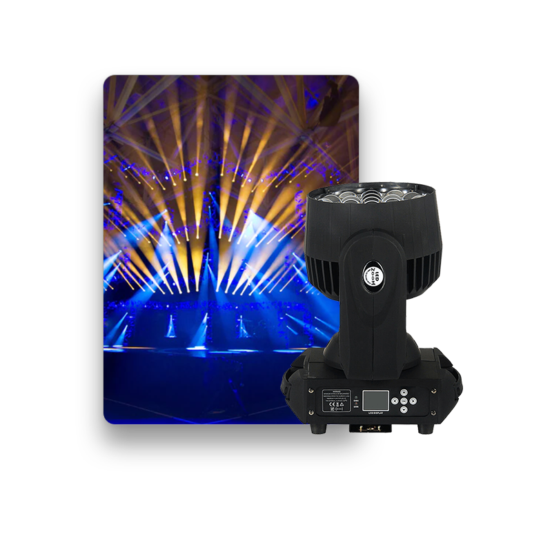 19pcs 15w 4in1 Moving Head Lights Zoom Wash Stage Lights