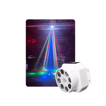 8-Eye LED Ceiling Wind Fire Wheel Pattern Light DJ Stage Light
