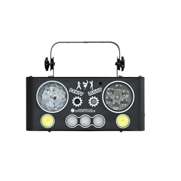 RGBW LED Pattern Strobe Lights Sound Activated, Remote & DMX Control 5 in 1 Mixed Magic Effect
