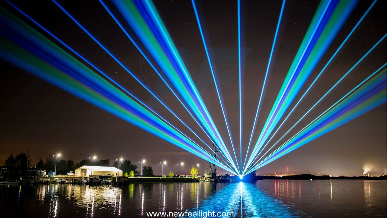 Outdoor Landscape Laser Lighting for Landmarks and City Nightscapes by Newfeel Light