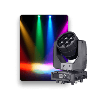 NF Professional 7 x 60 Watt RGBW LED Moving Head Wash IP65 Outdoor Rated