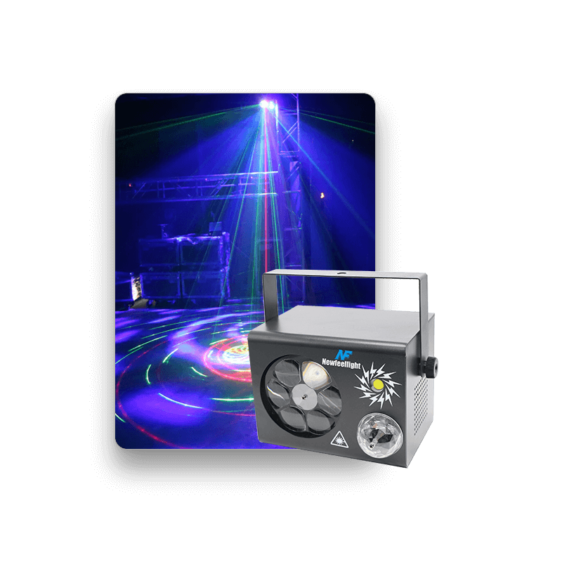 Led Strobe Stage Lights Projected