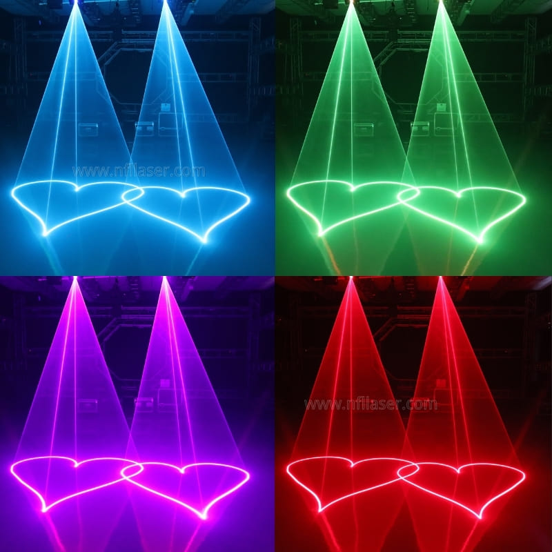 animation laser light for wedding 