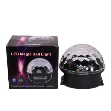 Plug Disco DJ Party Lighting RGB Crystal LED Magic Ball Light Stage Lights Digital Lamp Halloween Decorations Bar Wedding Home Club