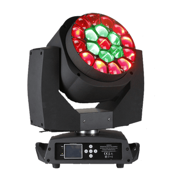 19pcs Bee Eye Moving Head Lights Zoom Wash Color Mixing Stage Lights